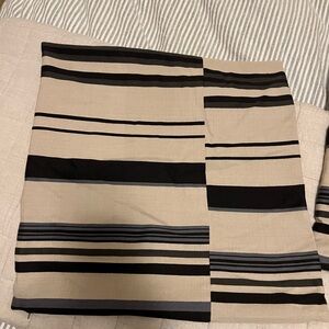 Crate & Barrel Pillow Covers 100% Cotton 20x20 inches Set of Two